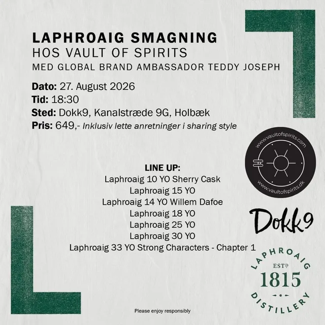 Whisky tasting with Laphroaig